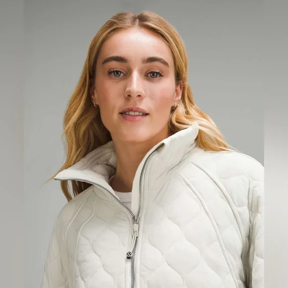 Lululemon✨Scuba Oversized Quilted Half Zip✨Plush Insulated Bone cream✨ NEW✨XL - Picture 2 of 16